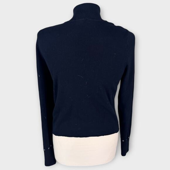 Joseph Ribkoff Small Black Turtleneck Sweater - Picture 2 of 5